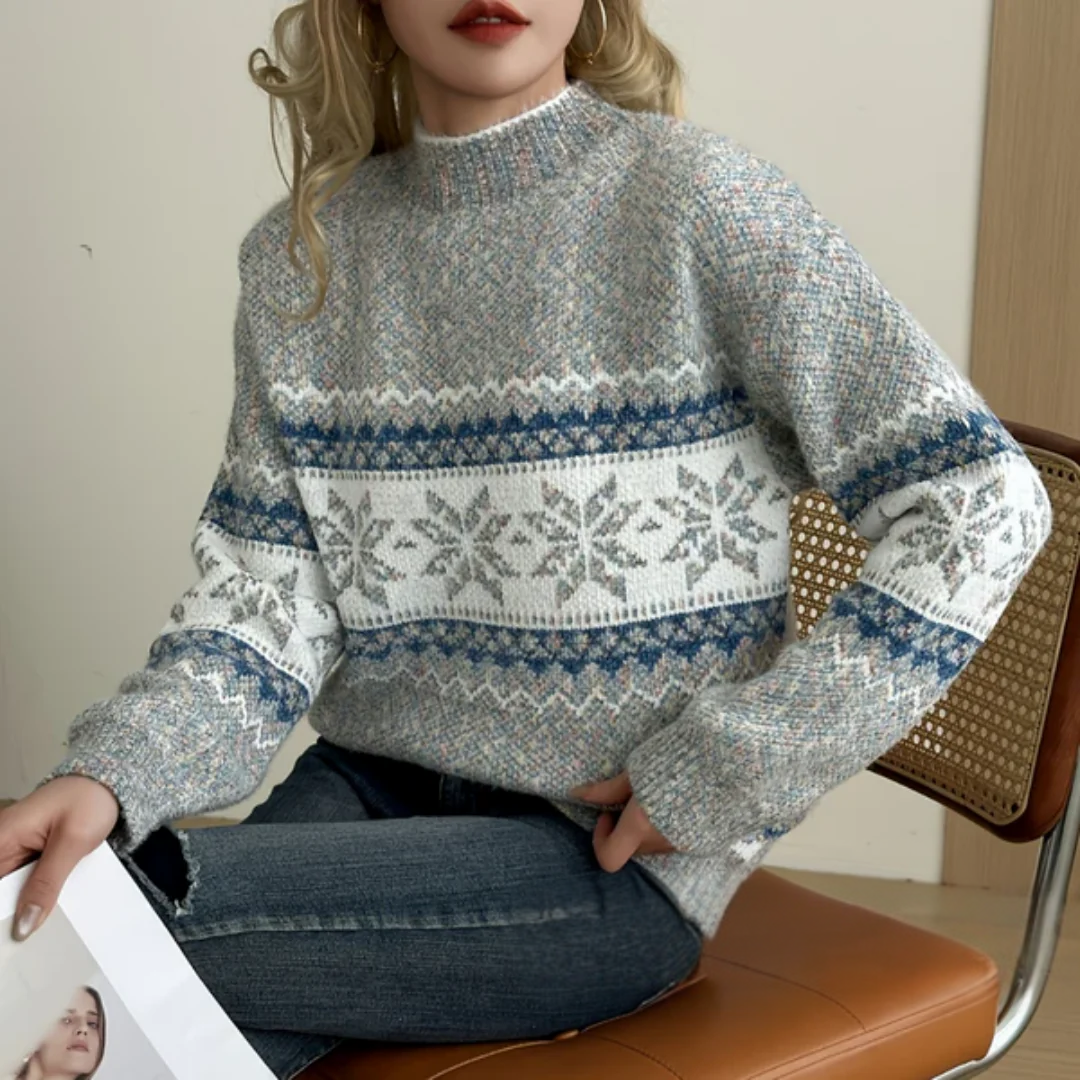 BIANCA | PULLOVER MIT MOCK NECK