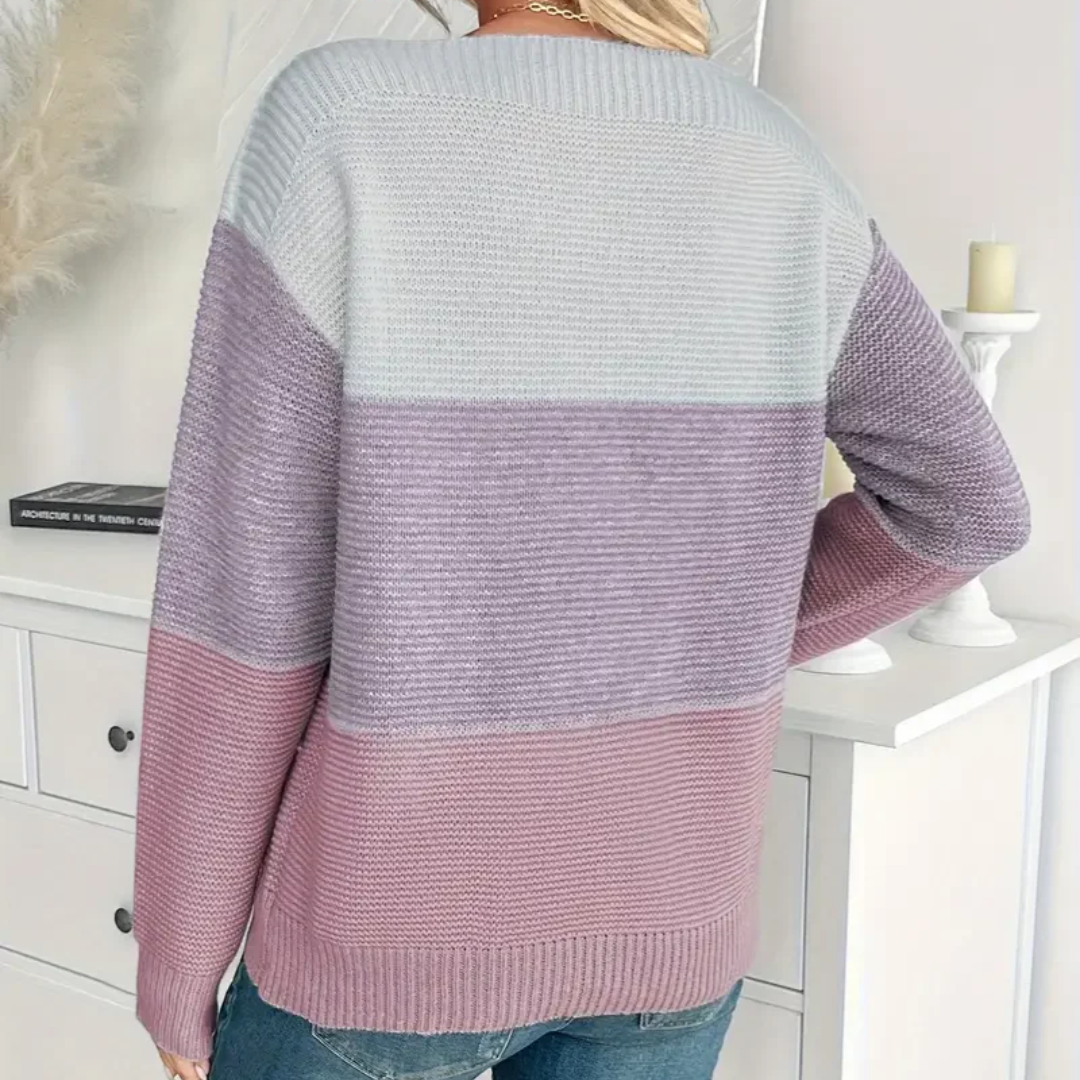 CORINE | COLORBLOCK STRICKPULLOVER