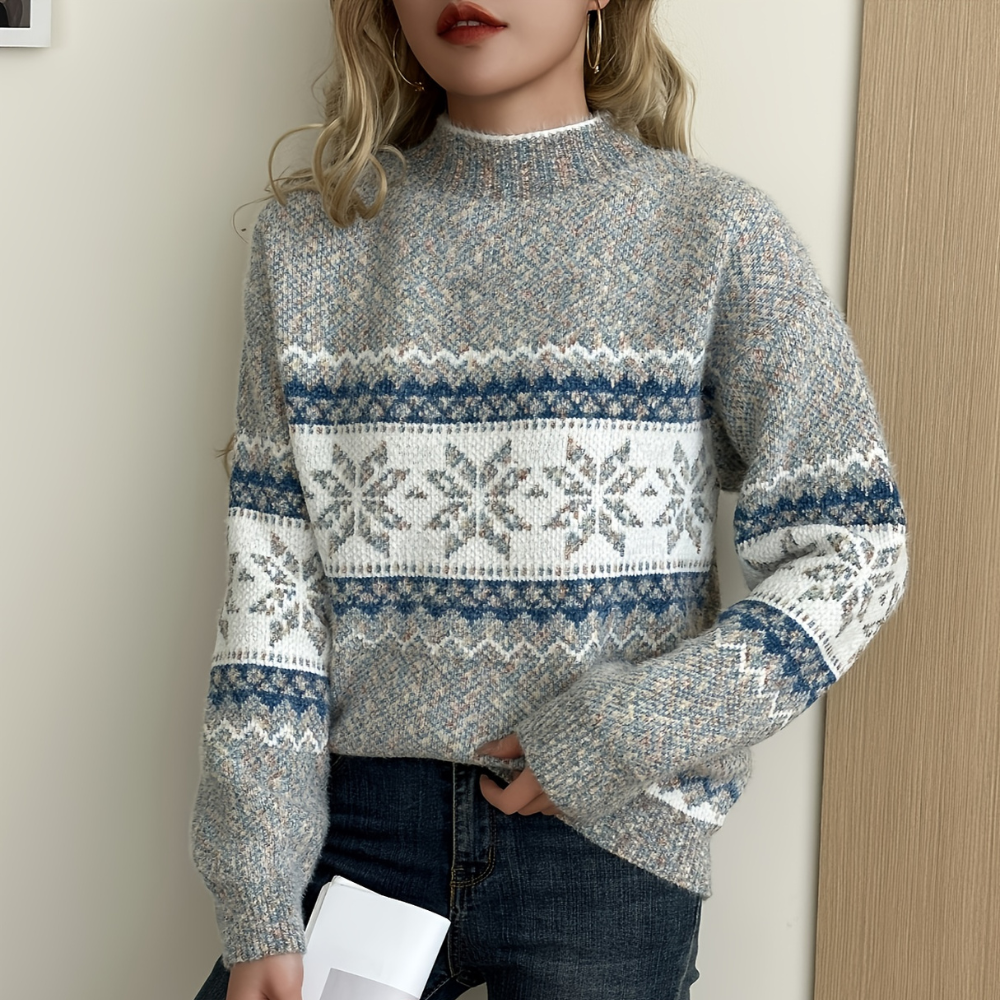 BIANCA | PULLOVER MIT MOCK NECK