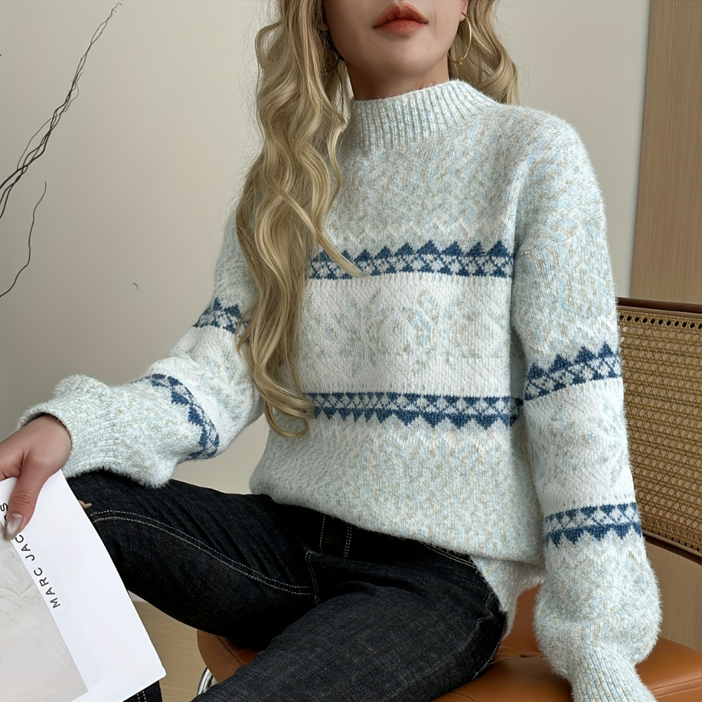 BIANCA | PULLOVER MIT MOCK NECK