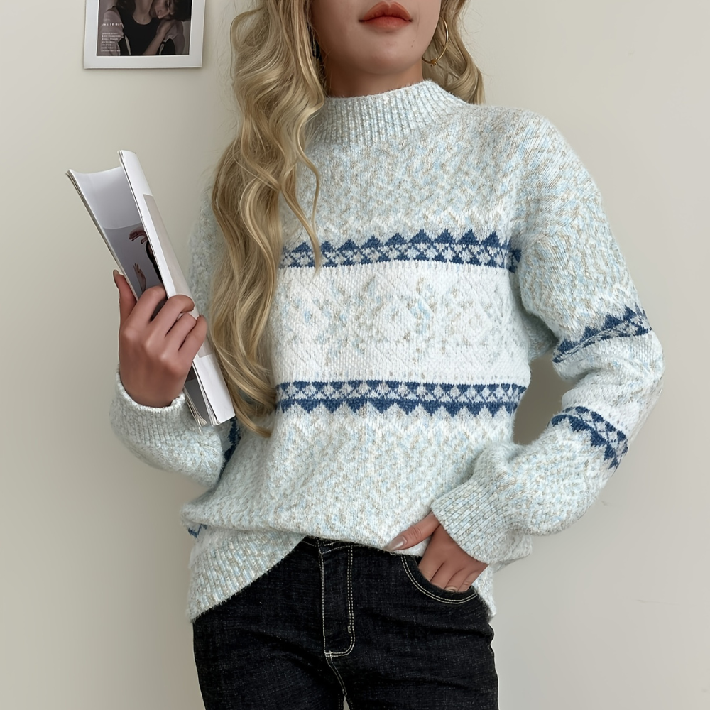 BIANCA | PULLOVER MIT MOCK NECK