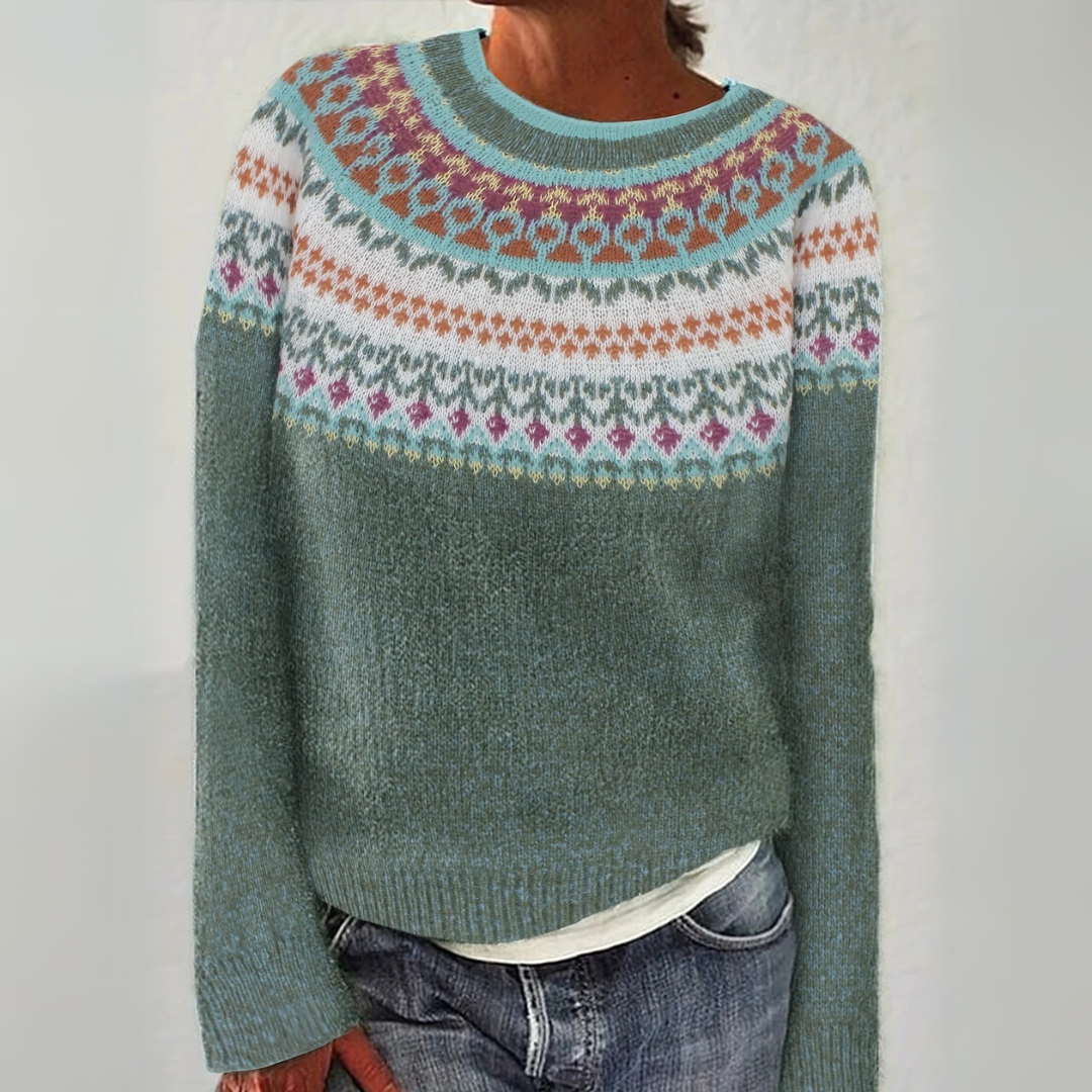 JOANNA | STRICKPULLOVER MIT NORDISCHEM MUSTER