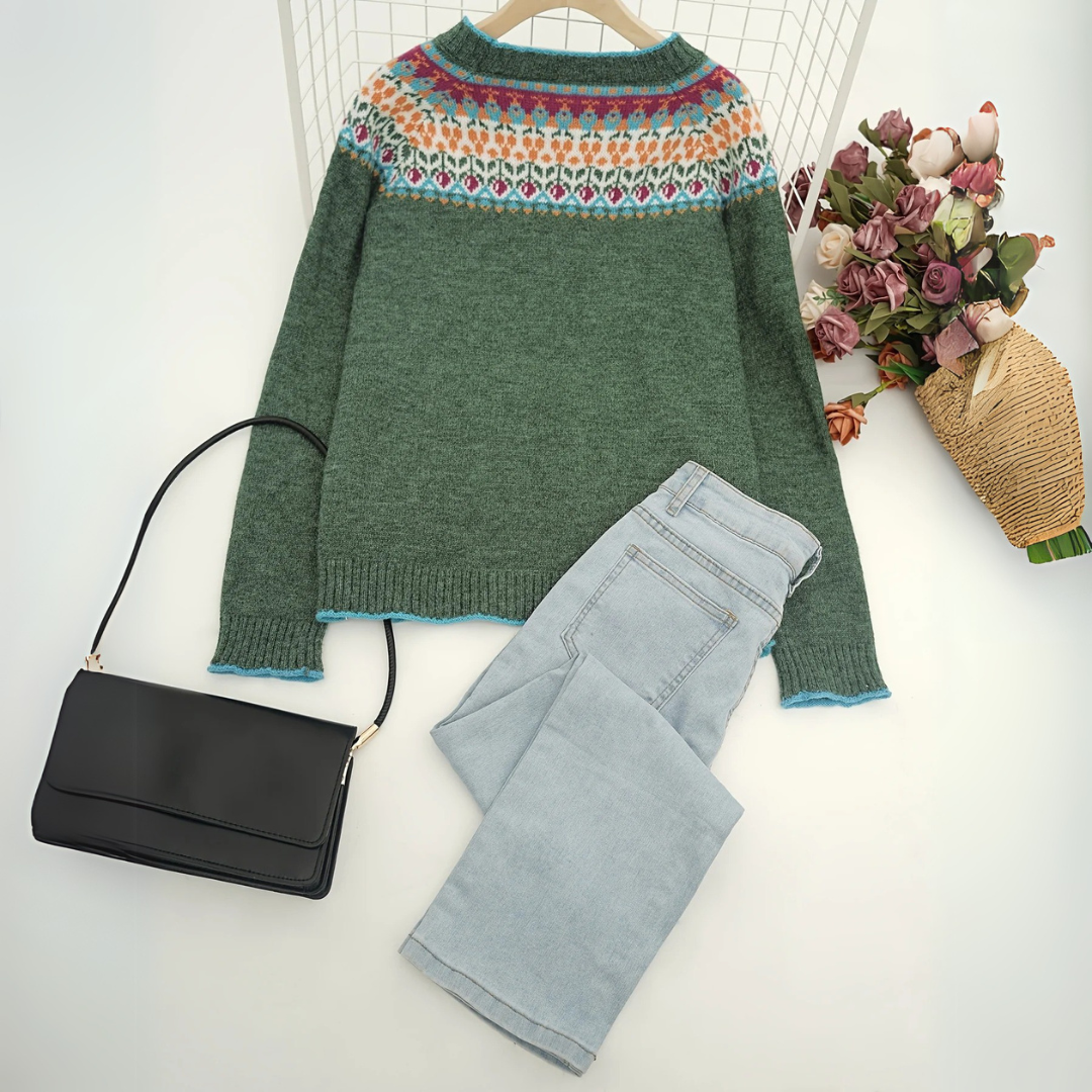 MATILDE | STRICKPULLOVER MIT NORDISCHEM MUSTER