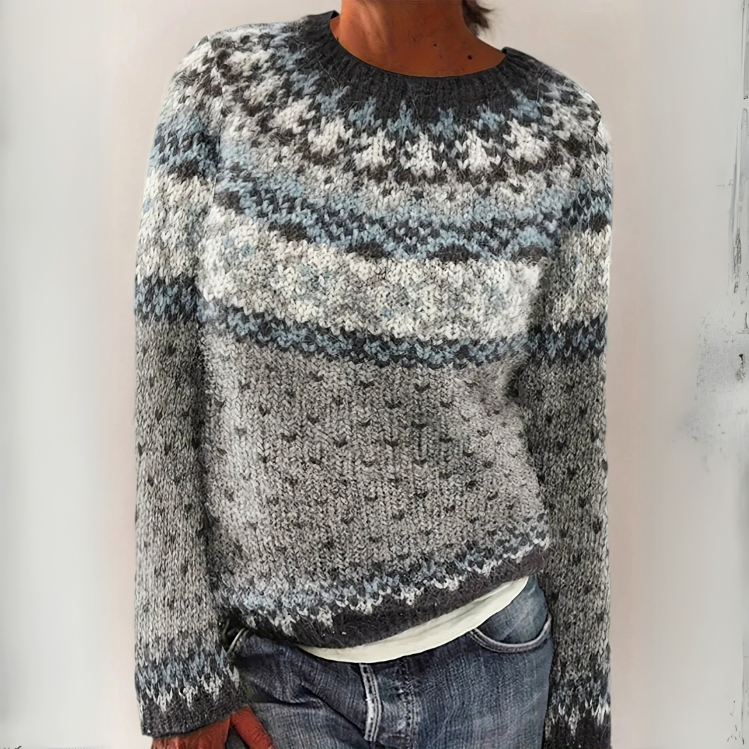 KARLA | STRICKPULLOVER MIT NORDISCHEM MUSTER