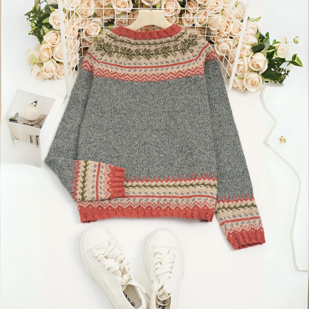 ANNA | STRICKPULLOVER MIT NORDISCHEM MUSTER