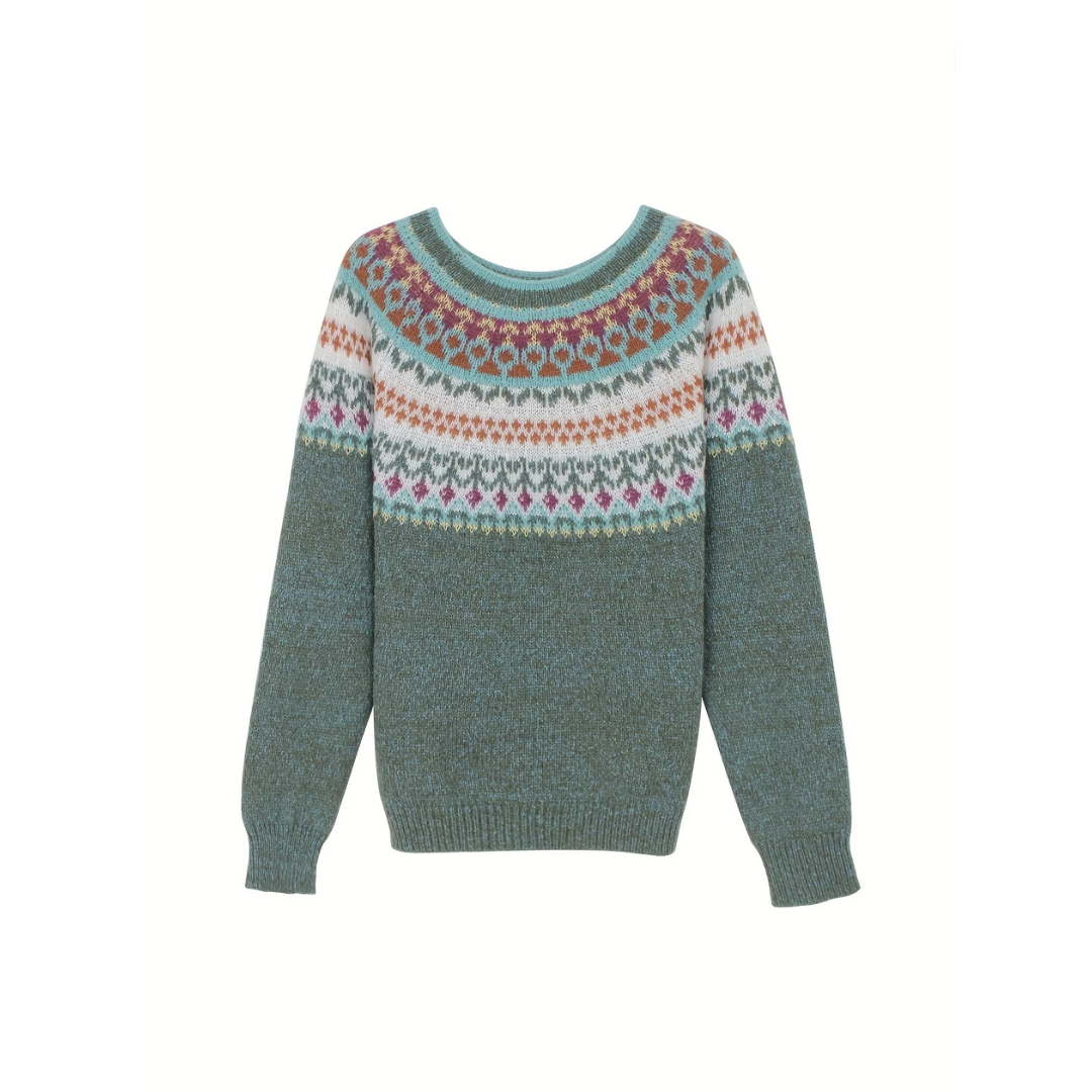 JOANNA | STRICKPULLOVER MIT NORDISCHEM MUSTER