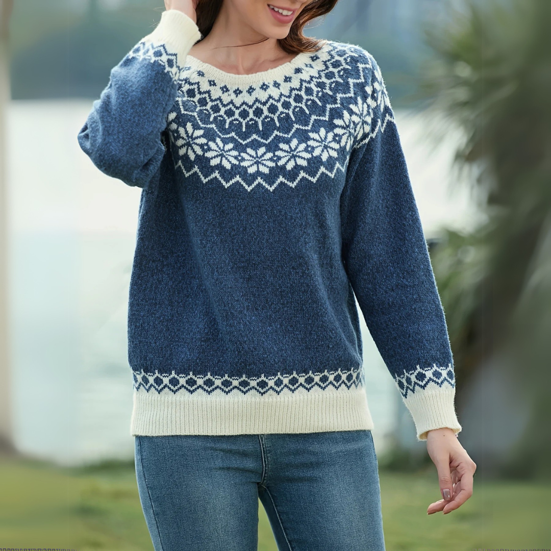 LOUISE | STRICKPULLOVER MIT NORDISCHEM MUSTER