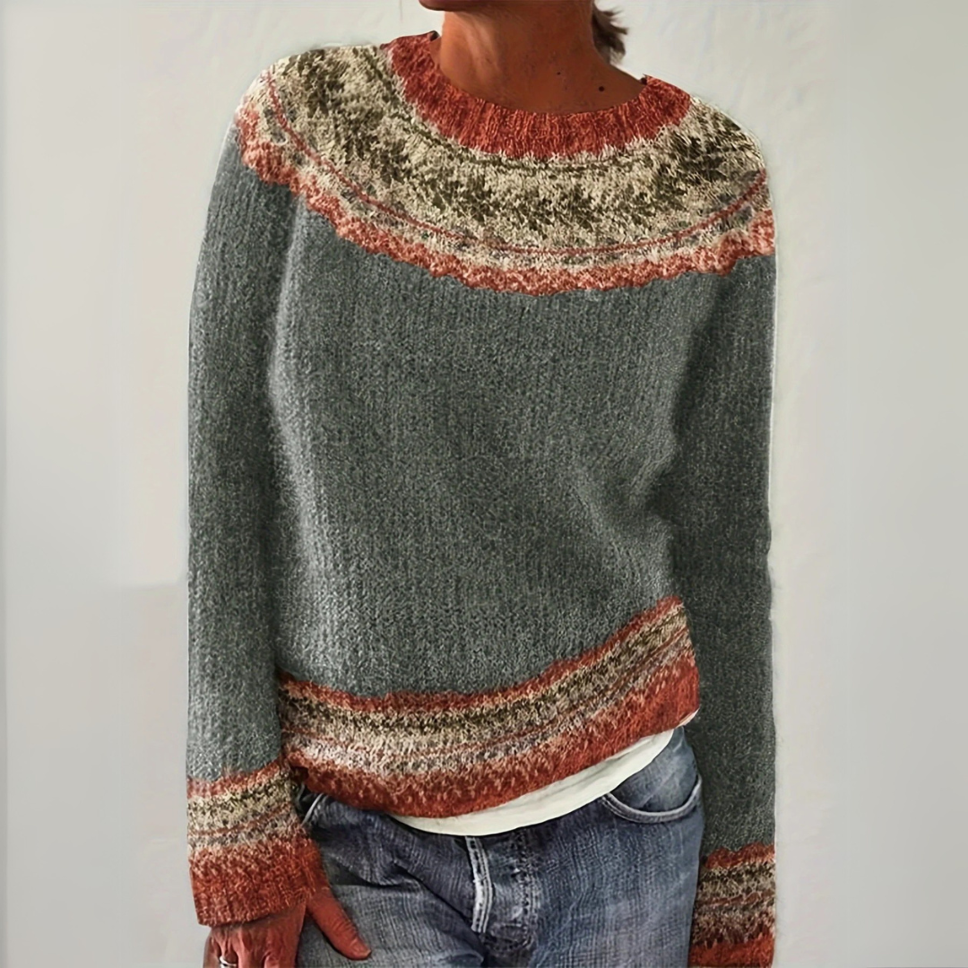 ANNA | STRICKPULLOVER MIT NORDISCHEM MUSTER