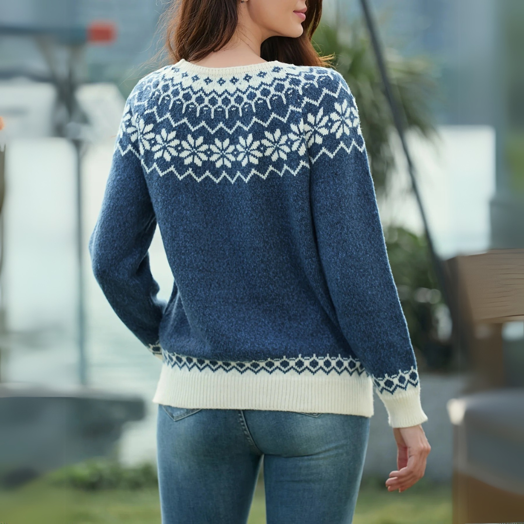 LOUISE | STRICKPULLOVER MIT NORDISCHEM MUSTER