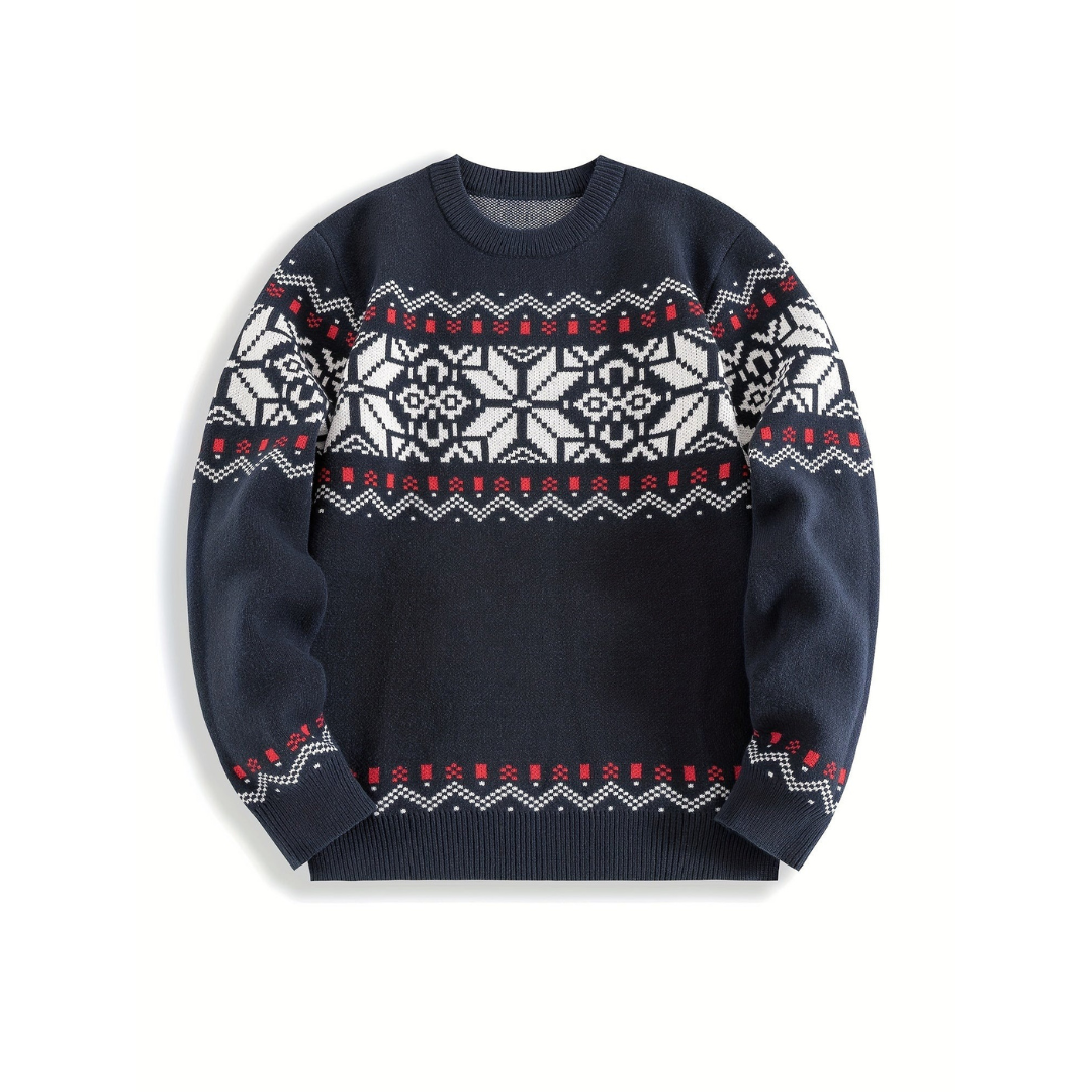 VIKTOR | KLASSISCHER PULLOVER MIT NORWEGENMUSTER