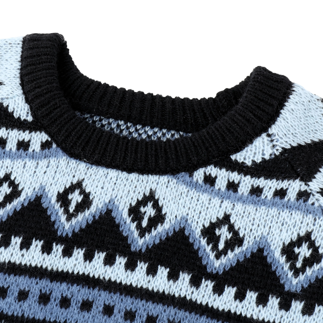 LARSSON | STRICKPULLOVER MIT NORDISCHEM MUSTER