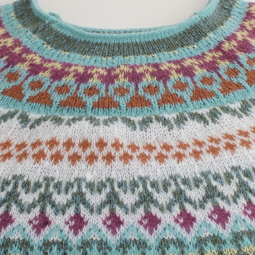 JOANNA | STRICKPULLOVER MIT NORDISCHEM MUSTER