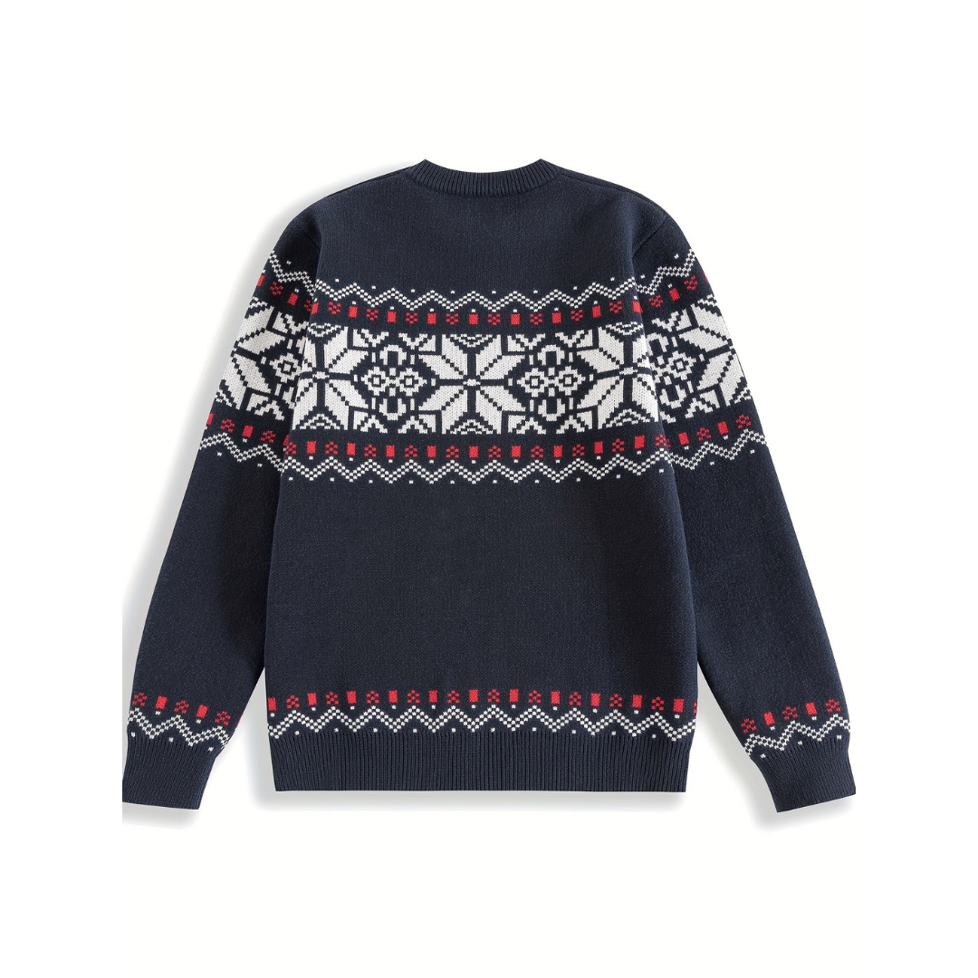 VIKTOR | KLASSISCHER PULLOVER MIT NORWEGENMUSTER