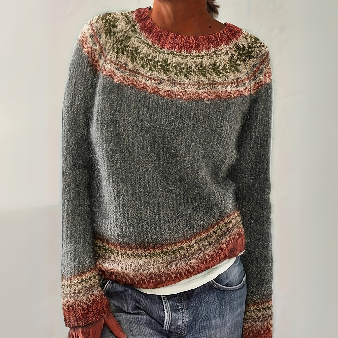 LENNA | STRICKPULLOVER MIT NORDISCHEM MUSTER